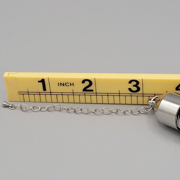 Chunky Mesh Braided Twisted Choker Necklace Silver Tone Metal 14" Length - Picture 7 of 7